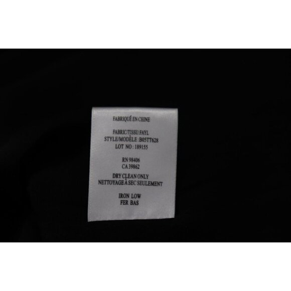 Theyskens' Theory Women's Size Petite Black Dress Silk Satin Long Sleeve Mini - Picture 9 of 11